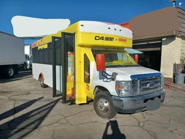 1FDFE4FS2EDA26669 - 2014 FORD ECONOLINE E450 SUPER DUTY CUTAWAY VAN WHITE photo 1