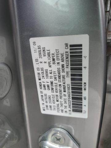 JH4CU2F64AC016631 - 2010 ACURA TSX SILVER photo 12