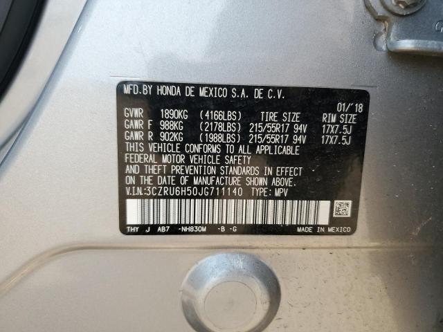 3CZRU6H50JG711140 - 2018 HONDA HR-V EX Gümüş foto 13