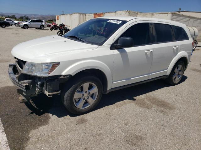 3C4PDCAB2DT555478 - 2013 DODGE JOURNEY SE WHITE photo 1