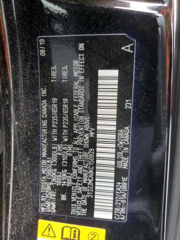 2T2ZZMCA0KC150929 - 2019 LEXUS RX 350 BASE BLACK photo 14