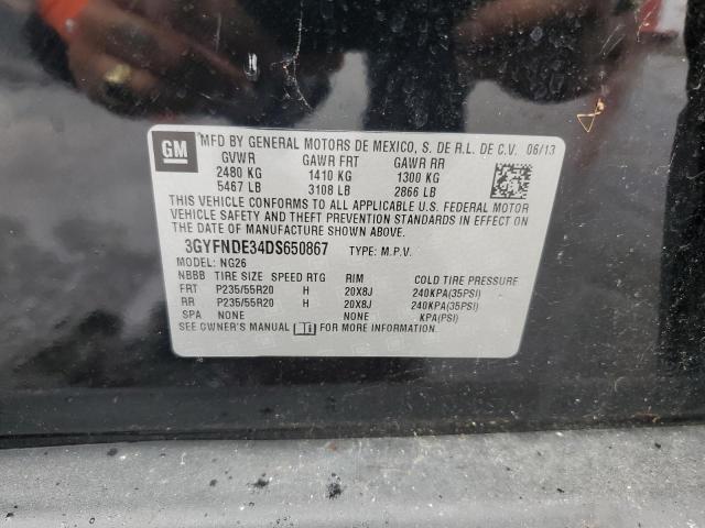 3GYFNDE34DS650867 - 2013 CADILLAC SRX PERFORMANCE COLLECTION Czarny zdjęcie 13