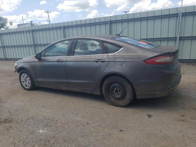 1FA6P0G73E5358461 - 2014 FORD FUSION S GRAY photo 2