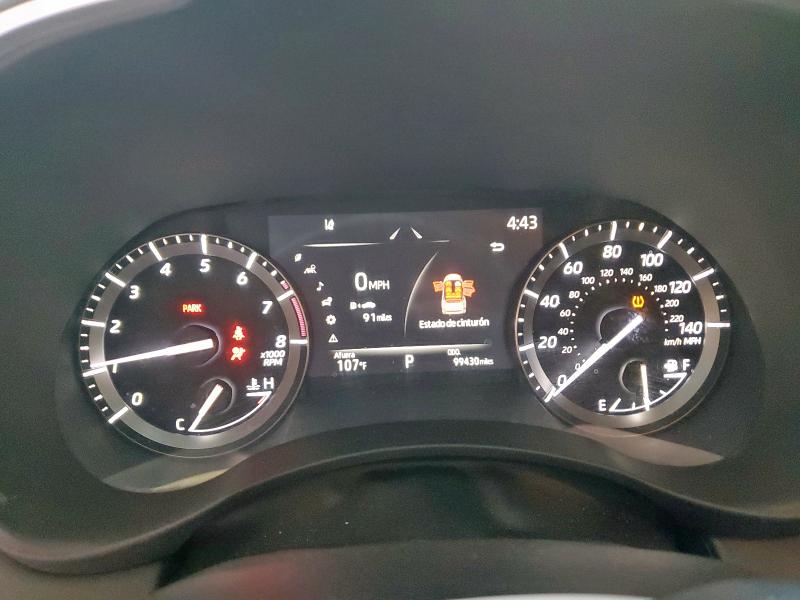 5TDGZRAH6MS516749 - 2021 TOYOTA HIGHLANDER XLE SILVER photo 9