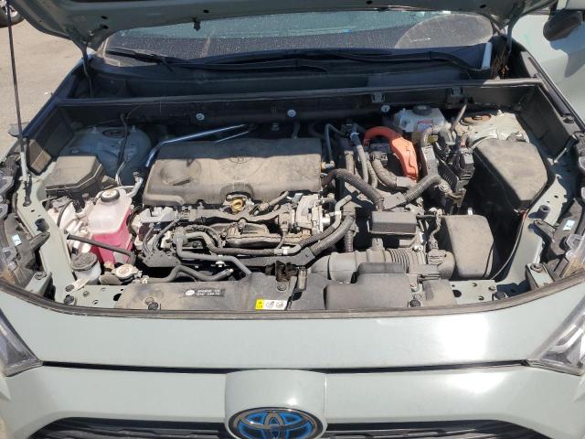 4T3RWRFV1MU025987 - 2021 TOYOTA RAV4 XLE GREEN photo 12