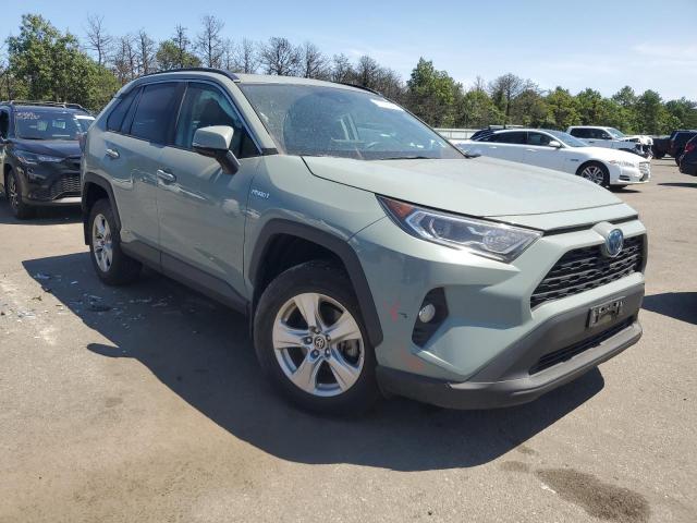 4T3RWRFV1MU025987 - 2021 TOYOTA RAV4 XLE GREEN photo 4