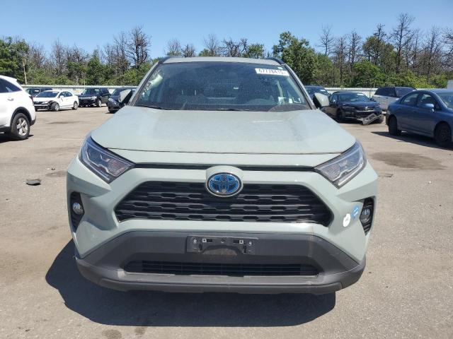 4T3RWRFV1MU025987 - 2021 TOYOTA RAV4 XLE GREEN photo 5