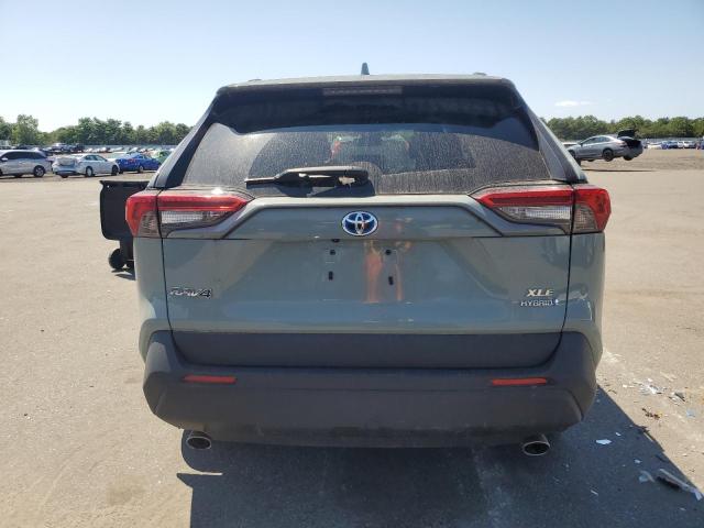 4T3RWRFV1MU025987 - 2021 TOYOTA RAV4 XLE GREEN photo 6