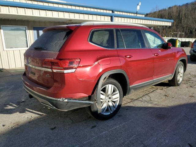 1V2MR2CA7KC585716 - 2019 VOLKSWAGEN ATLAS SEL MAROON photo 3