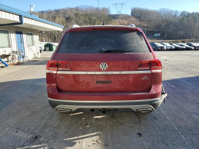 1V2MR2CA7KC585716 - 2019 VOLKSWAGEN ATLAS SEL MAROON photo 6