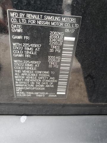 KNMAT2MT0JP513026 - 2018 NISSAN ROGUE S Қара фото 13