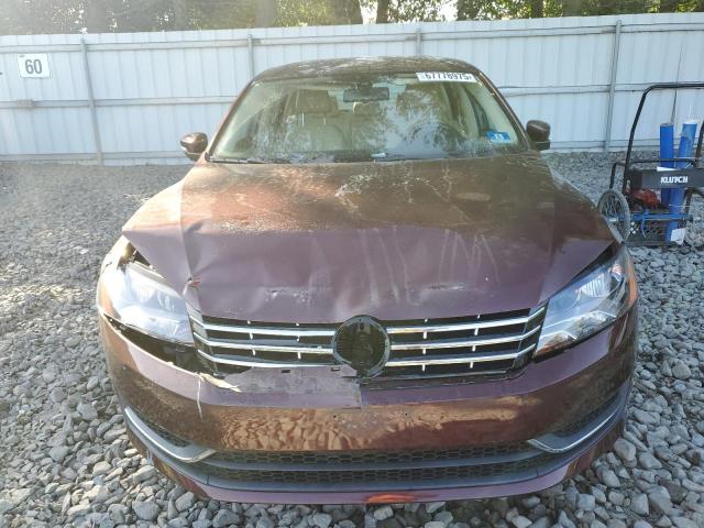 1VWBP7A35DC119959 - 2013 VOLKSWAGEN PASSAT SE BURGUNDY photo 5