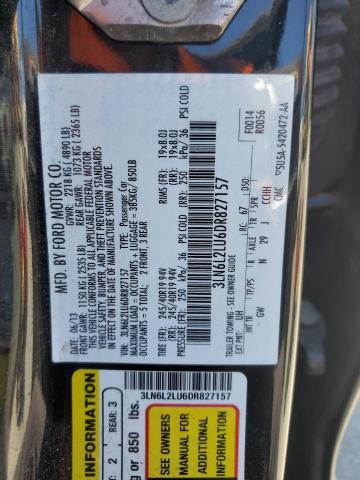 3LN6L2LU6DR827157 - 2013 LINCOLN MKZ HYBRID BLACK photo 12