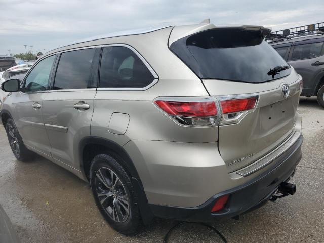 5TDJKRFH0GS318210 - 2016 TOYOTA HIGHLANDER XLE TAN photo 2