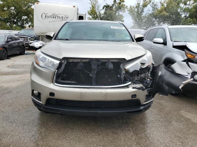 5TDJKRFH0GS318210 - 2016 TOYOTA HIGHLANDER XLE TAN photo 5