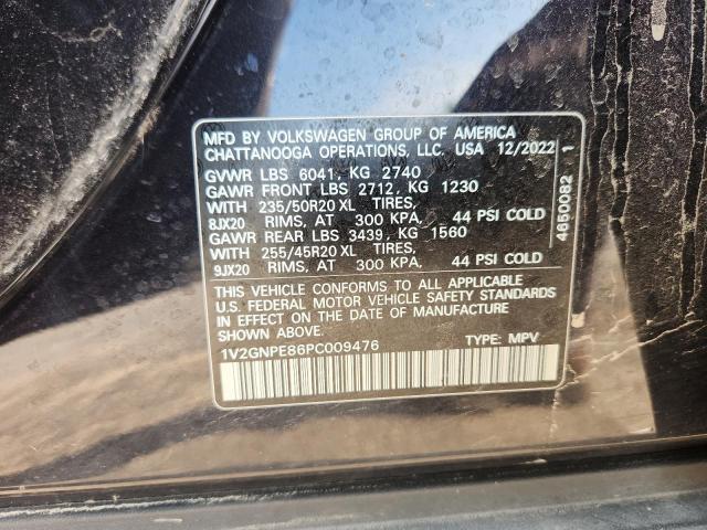 1V2GNPE86PC009476 - 2023 VOLKSWAGEN ID.4 PRO S Schwarz Foto 12