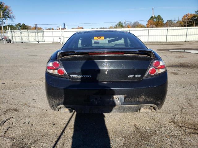 KMHHN66F67U253342 - 2007 HYUNDAI TIBURON GT BLACK photo 6