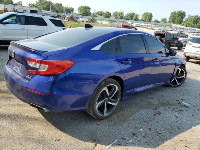1HGCV2F35MA032861 - 2021 HONDA ACCORD SPORT BLUE photo 3