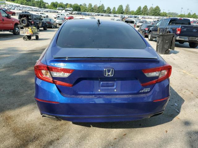 1HGCV2F35MA032861 - 2021 HONDA ACCORD SPORT BLUE photo 6