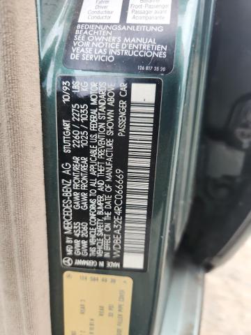 WDBEA32E4RC066669 - 1994 MERCEDES-BENZ E 320 GREEN photo 12