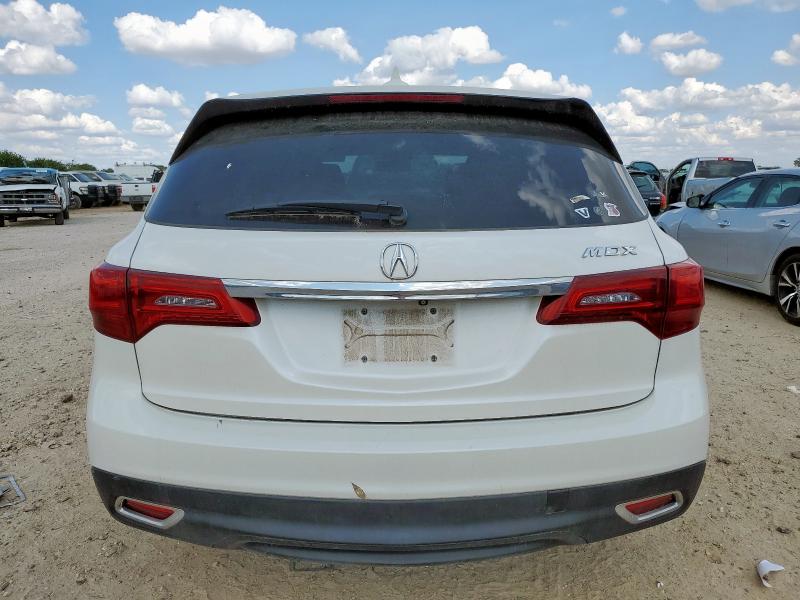 5FRYD3H49EB001297 - 2014 ACURA MDX TECHNOLOGY თეთრი ფოტო 6