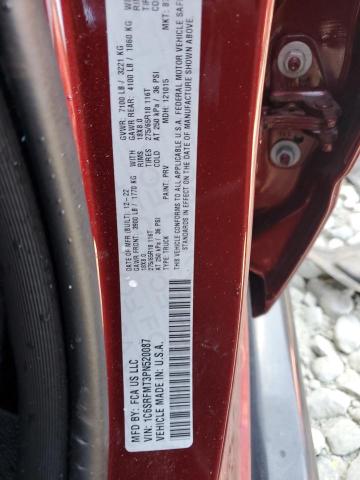 1C6SRFMT3PN520087 - 2023 RAM 1500 BIG HORN/LONE STAR BURGUNDY photo 12