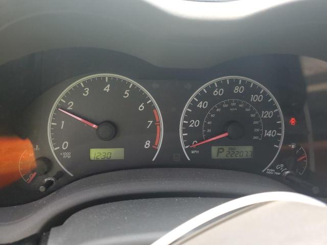 1NXBU40E29Z156249 - 2009 TOYOTA COROLLA BASE SILVER photo 9