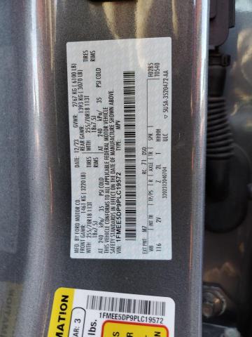 1FMEE5DP9PLC19572 - 2023 FORD BRONCO BASE 石墨色 照片 13