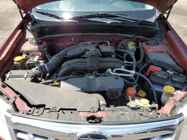 JF2SHACC0DH407810 - 2013 SUBARU FORESTER 2.5X PREMIUM MAROON photo 11