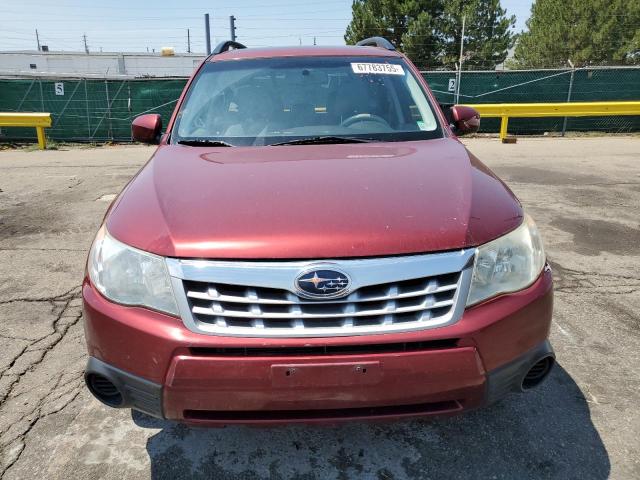 JF2SHACC0DH407810 - 2013 SUBARU FORESTER 2.5X PREMIUM MAROON photo 5