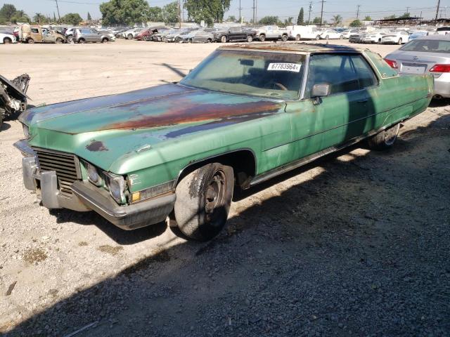 6D47R2Q213477 - 1972 CADILLAC DEVILLE GREEN photo 1