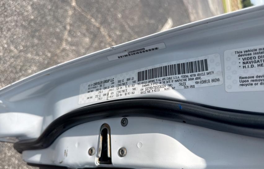 3C6TR5HT9DG536324 - 2013 RAM 2500 ST Білий фото 10