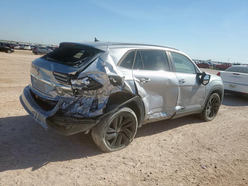 1V2WE2CA3NC203268 - 2022 VOLKSWAGEN ATLAS CROS SE SILVER photo 3