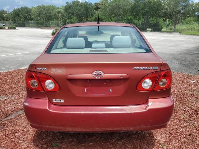 2T1BR32E85C463526 - 2005 TOYOTA COROLLA CE RED photo 6