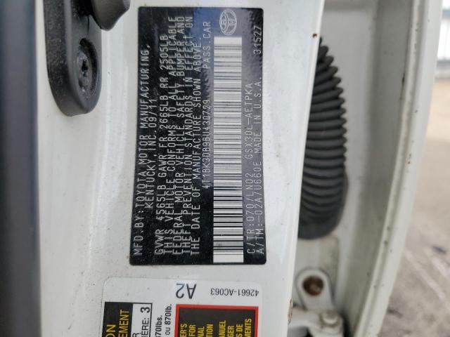 4T1BK3DB9BU430729 - 2011 TOYOTA AVALON BASE 白色 照片 12