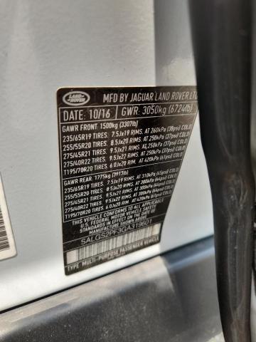 SALGS2PF3GA319601 - 2016 LAND ROVER RANGE ROVE HSE WHITE photo 13