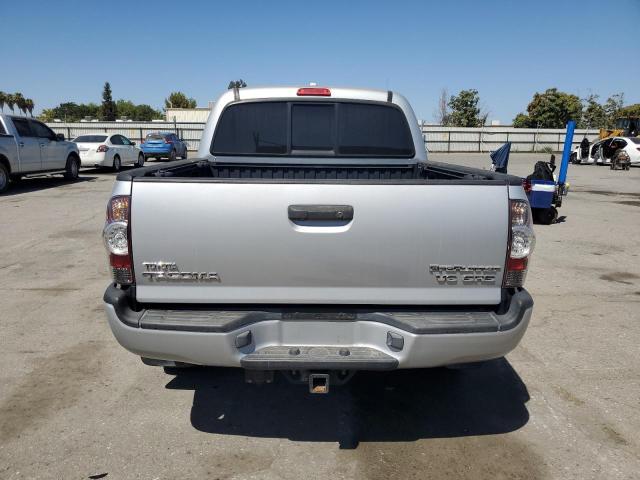 5TEJU4GN8AZ671693 - 2010 TOYOTA TACOMA DOUBLE CAB PRERUNNER SILVER photo 6