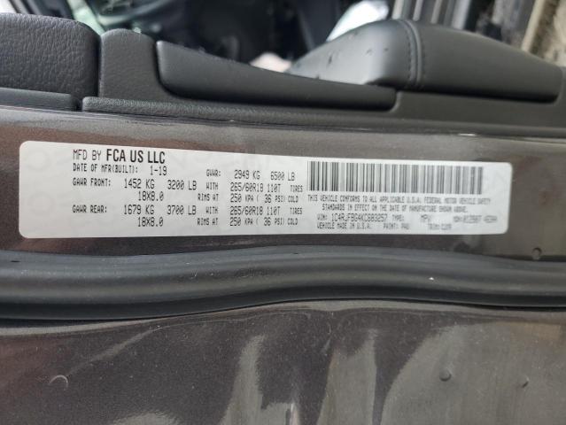 1C4RJFBG4KC683257 - 2019 JEEP GRAND CHER LIMITED Boz foto 13