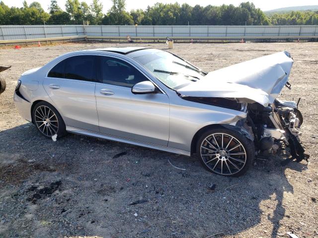 55SWF4JB1FU085990 - 2015 MERCEDES-BENZ C 300 SILVER photo 4