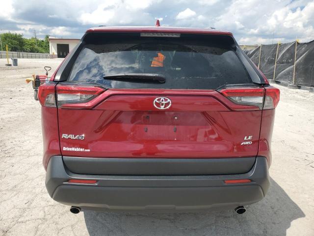JTMG1RFV3KD021312 - 2019 TOYOTA RAV4 LE წითელი ფოტო 6