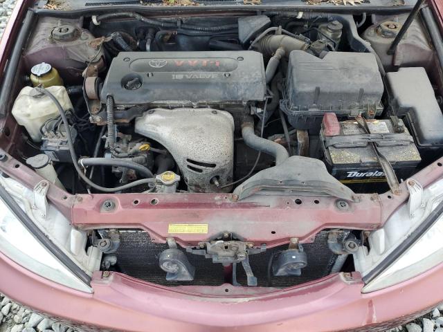 4T1BE32K54U288506 - 2004 TOYOTA CAMRY LE BURGUNDY photo 11