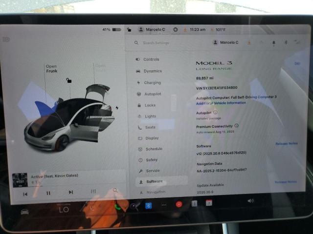 5YJ3E1EA1JF034800 - 2018 TESLA MODEL 3 SILVER photo 9