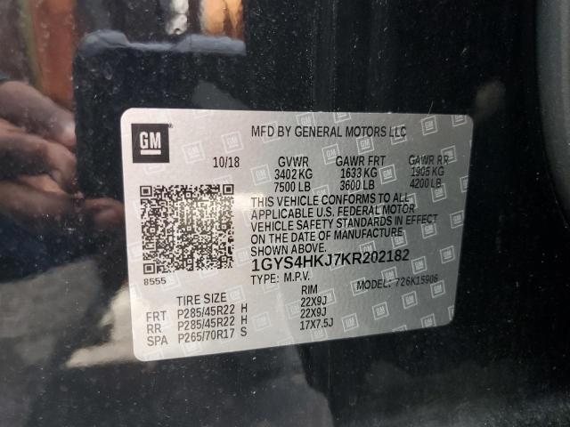1GYS4HKJ7KR202182 - 2019 CADILLAC ESCALADE ESV LUXURY Schwarz Foto 13