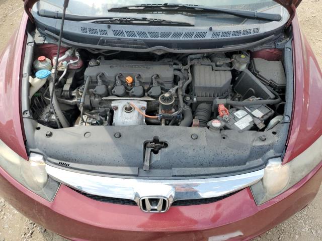 19XFA16829E003304 - 2009 HONDA CIVIC EX RED photo 11