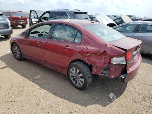 19XFA16829E003304 - 2009 HONDA CIVIC EX RED photo 2