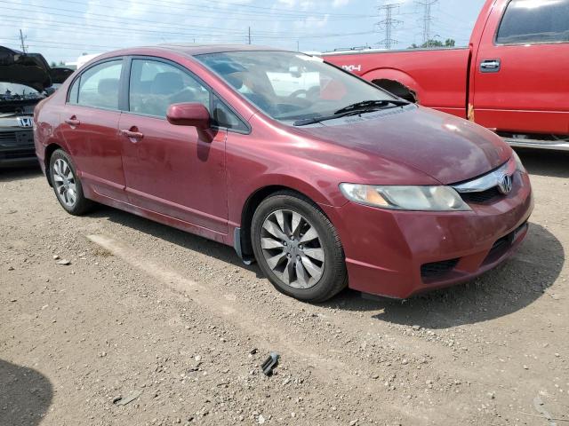 19XFA16829E003304 - 2009 HONDA CIVIC EX RED photo 4