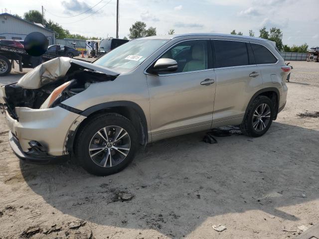 5TDJKRFH5GS505149 - 2016 TOYOTA HIGHLANDER XLE TAN photo 1