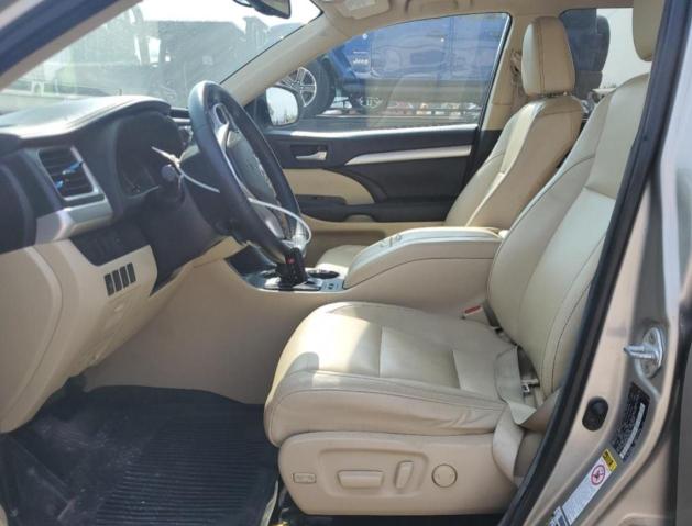 5TDJKRFH5GS505149 - 2016 TOYOTA HIGHLANDER XLE TAN photo 7