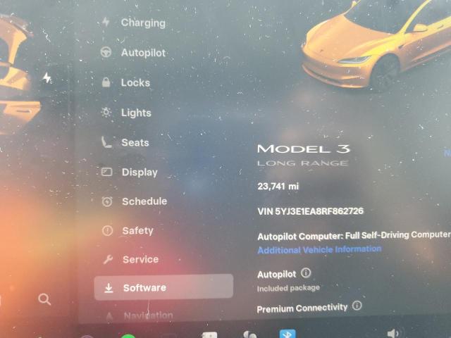 5YJ3E1EA8RF862726 - 2024 TESLA MODEL 3 ნაცრისფერი ფოტო 9