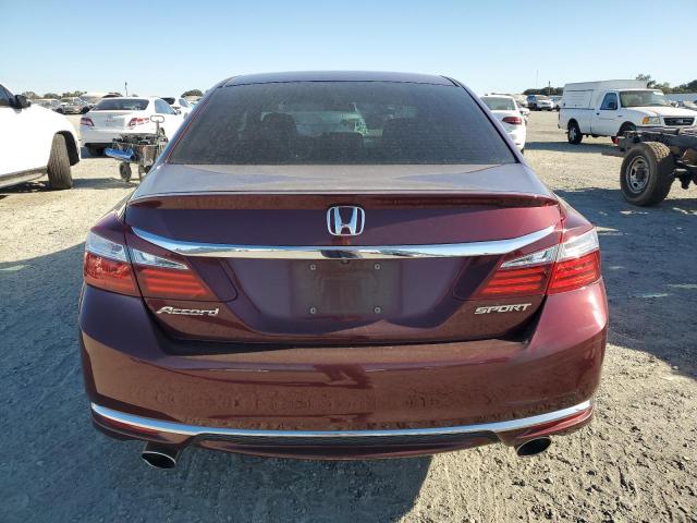 1HGCR2F51GA242139 - 2016 HONDA ACCORD SPORT 勃艮第红 照片 6